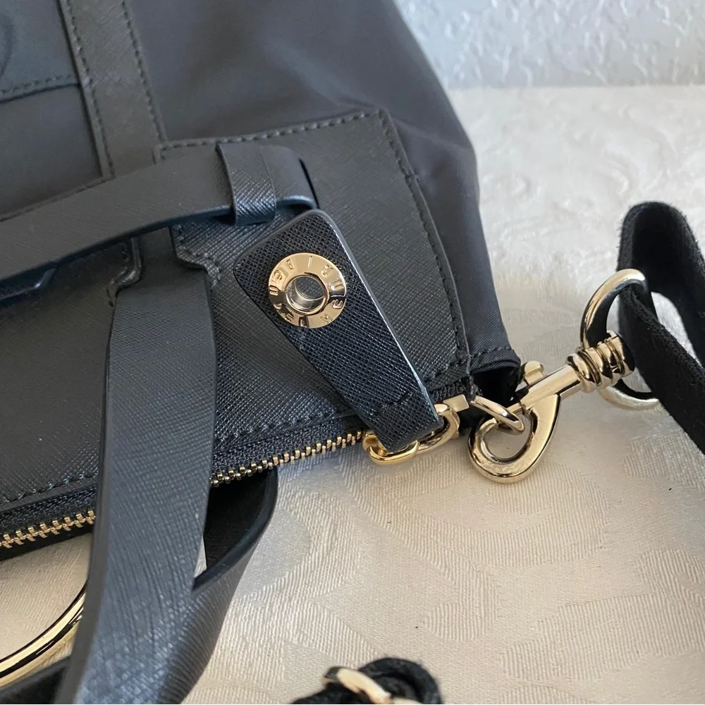 henri bendel black 3 way convertible backpack
